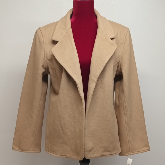 David n Jackets & Blazers - David n| jacket/ coats lapel collar tang wool blend short blazer women Sz 16 NWT